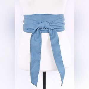 Women’s Denim Wide Cinch Obi Statement Belt
